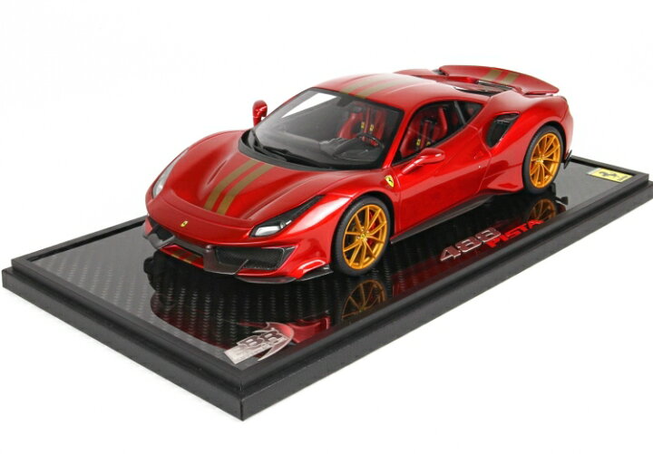 楽天市場】【平日即日発送可能】BBR 1/18 フェラーリ 488 Pista Rosso 