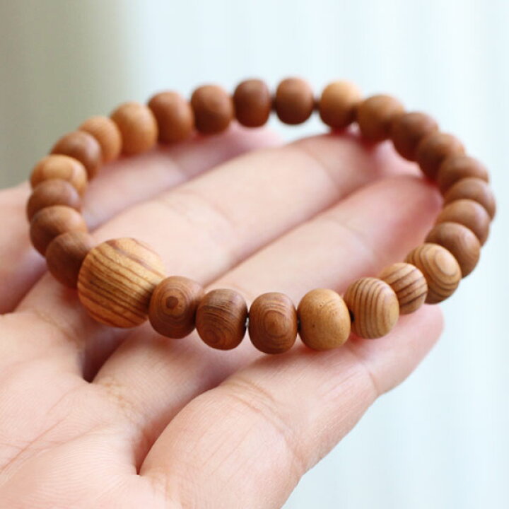 楽天市場】≪在庫処分≫数珠ブレスレット 約7×8ミリ 屋久杉【腕輪念珠  