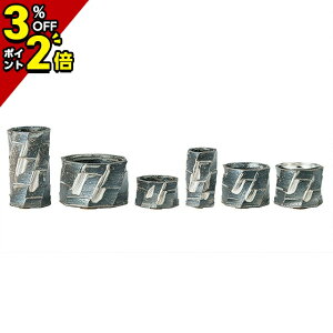 【P2倍+3%OFFクーポン★マラソン限定】仏具 セット ミニ モダン 仏具セット 日本製【信楽焼 黒はけ面取り 6点セット】国産 仏具 前香炉 丸香炉 茶湯器 茶器 水入れ 仏飯器 仏器 花立て 火立て