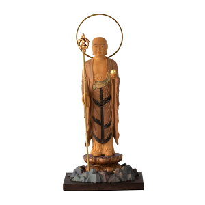 【ポイント2倍】RIYAK 古代色地蔵菩薩 BASIC 高11×幅5.3×奥4.5cm 柘植 仏像