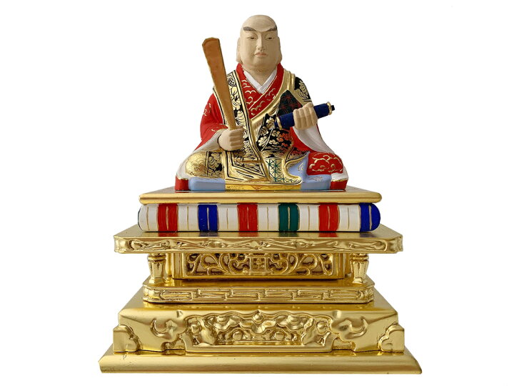 楽天市場】【日蓮宗】 仏像 極彩色 日蓮上人 3.0寸 : 仏壇職人関工作所 