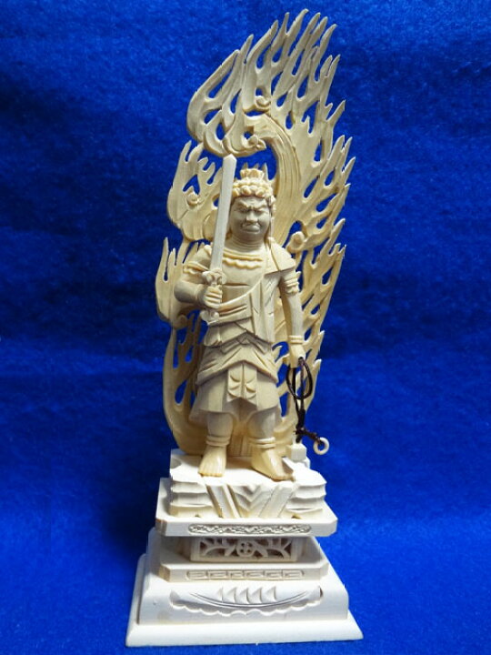 楽天市場】【真言宗】 仏像 総白木 不動明王 4.0寸 不動尊 : 仏壇職人 