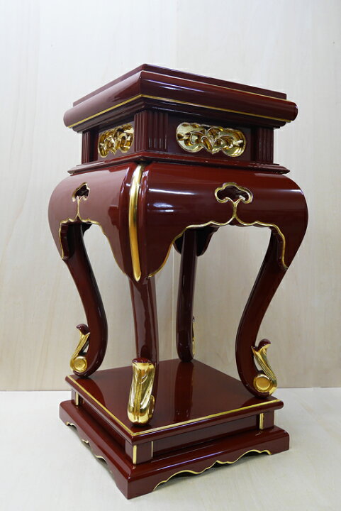 楽天市場】寺院仏具 中央香台 面金 2尺 朱塗 黒塗 寺院用 仏具（各 