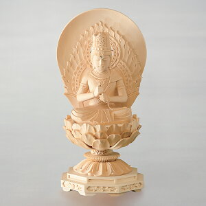 仏像 大日如来 八角台座 丸光背