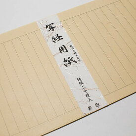 写経用紙 般若心経 手本付属 見本付属 20枚入 経本 写経 和紙 写経セット 線入 写経道具
