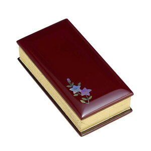 【ポイント10倍 〜27日まで!】仏具 過去帳 蒔絵過去帳 桔梗(ワイン色)日付あり 日付なし 戒名 法名 3寸 3.5寸 4寸 4.5寸 5寸 会津塗