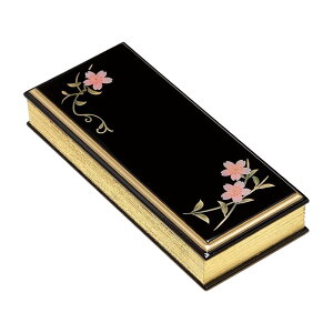 仏具 上蒔絵過去帳 桜唐草 過去帳 日付あり 日付なし 戒名 法名 おしゃれ 3寸 3.5寸 4寸 4.5寸 5寸 会津塗り