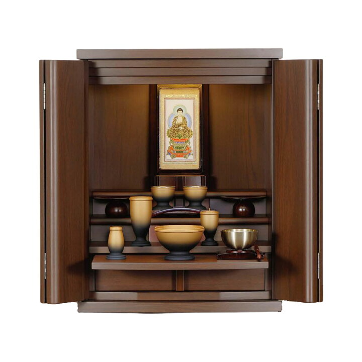 楽天市場】仏壇 ウォールナット調 上置/18号 : 仏壇・仏具専門店 ぶつ  