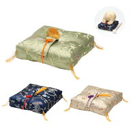 【ラスト5時間10%OFFクーポン】仏具 杢魚用 角布団 唐草飛び鳳凰（帯付）木魚 杢魚 木魚座布団 座布団 布…