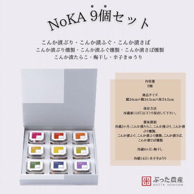 【冷蔵】【NoKA 9個セット】こんか漬 9種 セット へしこ さば ぶり ふぐ たらこ さば燻製 ぶり燻製 ふぐ燻製 梅干し 辛子きゅうり 糠漬け 麹 金沢 石川 発酵