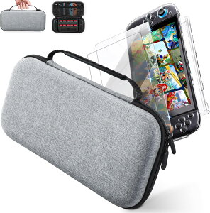 Switch2 ���[�P�[�X Switch2 �P�[�X Switch 2 �{�̎��[�o�b�O�{�N���A�J�o�[+�K���X�t�B�����Z�b�g �h�����H ���̎��݌v ���E�ȒP ����