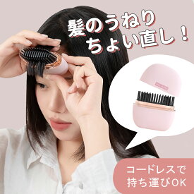 ヒートブラシ ヘアアイロン ストレートブラシ ミニ ポータブル 携帯用 ヘアアイロン ブラシ型 簡単スタイリング 持ち運び 軽量 通勤通学 出張 旅行先 プレゼント 送料無料