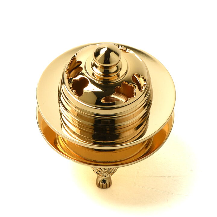 楽天市場】【2/1限定P5倍】 東用 香炉 火舎香炉 本金メッキ仕上 1.6号  