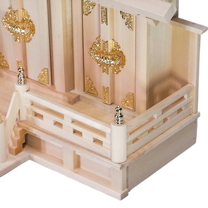 楽天市場】神棚 屋根違い三社 43 （中） [上級品] 尾州桧（木曽桧 