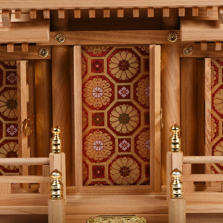 楽天市場】神棚 欅（けやき）屋根違三社 小/モダン マンション モダン 