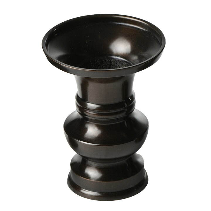 楽天市場 花立 花瓶 真鍮製 上丸花立 色付 3 0号 黒茶色 日本製 仏具用品 天台宗 日蓮宗 曹洞宗 真言宗 真鍮 花瓶 仏花 花 立て お供え 供花 仏花 花壺 一周忌 仏壇用品 弔事 お供え物 ハセガワ仏壇 仏壇 仏具 神棚のハセガワ仏壇