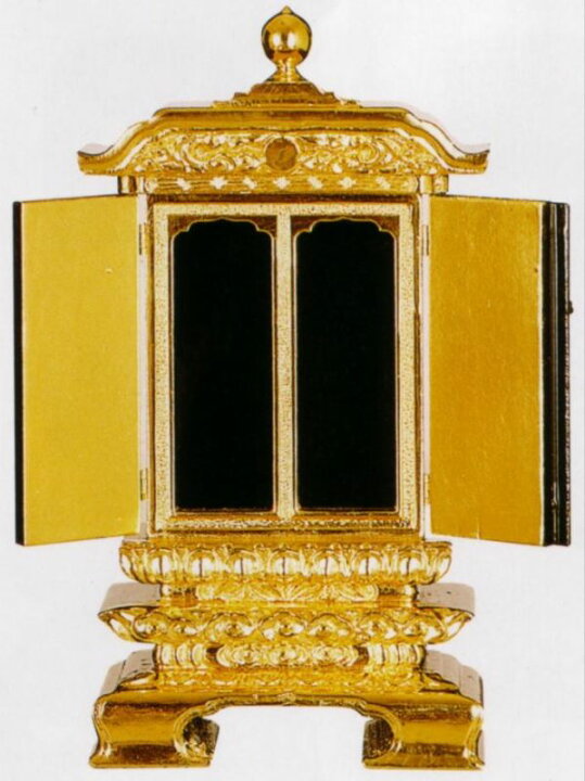 楽天市場】位牌 繰り出し 枚数の多い 二間二重回位牌 5.0号 純前金 回  