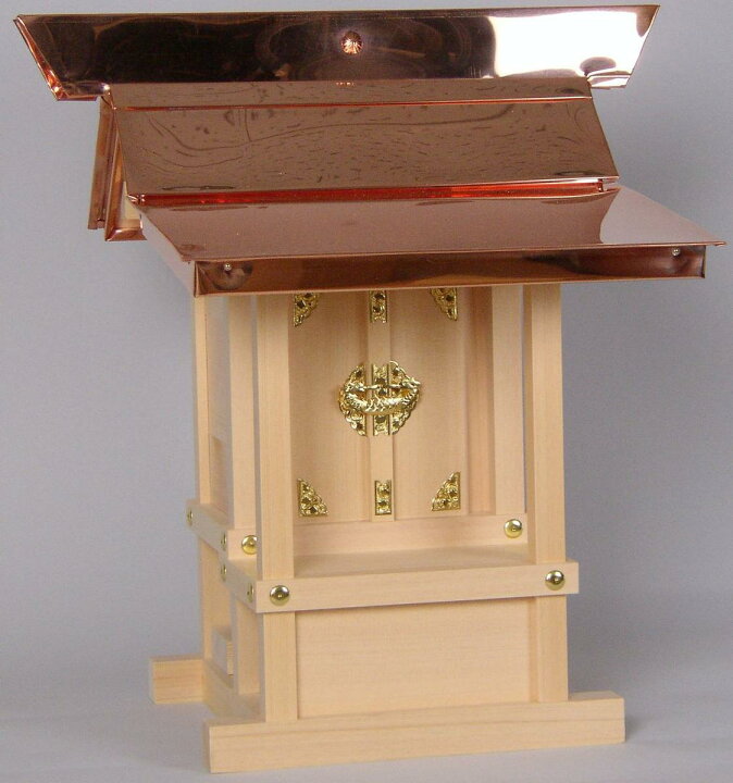楽天市場】外宮 木製（木曽桧） 銅葺屋根 板宮 6寸（6号） 高49×巾45cm 