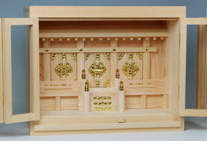 箱宮NO90タイプ16号神棚(箱型神棚)ひのき製国産品【