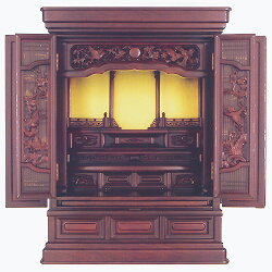 仏壇上置型金仏壇大徳29号高880×巾660×奥行530×須弥壇上270mm