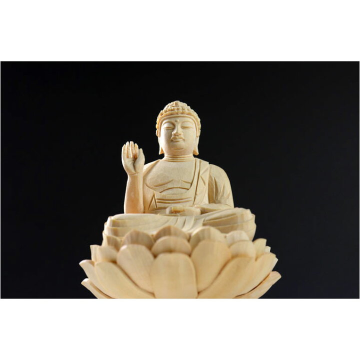 楽天市場】仏像【香る檜（ひのき）・六角台飛天光背：薬師如来2.5寸 