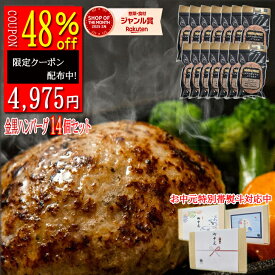 ★★【クーポン利用 48%off 7/4～7/11 4,976円】ハンバーグ 14個入 無添加 ハンバーグ ギフト 送料無料 約110g 訳あり 生ハンバーグ 冷凍 金黒 出産祝い 内祝 父の日 父 御中元 お中元 米
