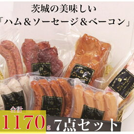 【送料無料】加工品ギフトセットBL-66　ハムセット ハムギフト 肉 茨城産 受賞品 ベーコン 骨付き ウインナー ソーセージ 人気 内祝 御祝い 贈り物 骨付き 景品 プレゼント】 会社 セット 詰め合わせ美味しい 豚肉 子供の日 母の日 プレゼント