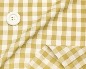 サラっとコットンの 涼しいサマーヘリンボーンギンガム ヘーゼル  コットン 50cm単位 はかり売り 手芸 クラフト 生地 布 ファッション