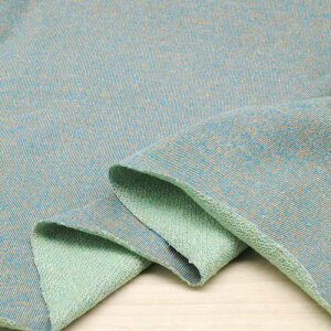 ニット生地 かわいい ガーゼ 裏毛 オーバーダイ ミント mix 160cm 幅 日本製 50cm単位の価格 カットソー ワンピース レディス メンズ 子供服 手芸 クラフト 布 生地 屋さん ハンドメイド 通販