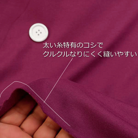 ニット生地 20/ 天竺ニット ラズベリー 180cm 幅 日本製 50cm単位の価格 tシャツ カットソー レディス メンズ 子供服 手芸 クラフト 生地 布