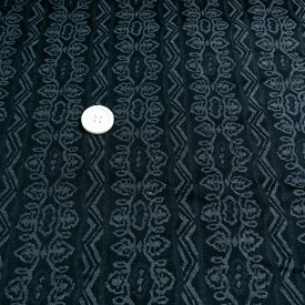 デニム オルテイガ 刺繍 ストライプ 黒 122cm 幅 50cm単位 価格 手芸 クラフト ファッション レビュー 流行