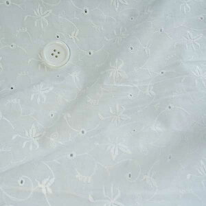 090 オフ白/カトレア エンブロイダリーレース135cm幅 50cm単位 はかり売り 涼しい マスク  レース生地 BPメール便 通販 対 ウイルス