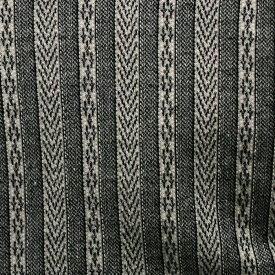 ニット生地 なわ編み / アラン 柄 ジャガード ライト グレー ブラック ストライプ 145cm幅日本製50cm単位の価格 カットソー ワンピース レディス メンズ 子供服 手芸 クラフト 生地 布
