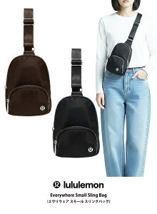 lululemon Everywhere Small Sling Bag ���������� �X���[�� 2L �X�����O�o�b�O �{�f�B�o�b�O �j�����p �E�H�[�^�[�v���[�t �u���b�N �u���E���J���[
