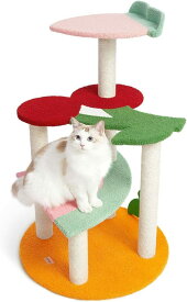 ◆クーポンあり◆ 【猫用】 VETRESKA ベトレスカ 猫家具 ラブリー キャットタワー / フルーツ型キャットツリー 据え置き 爪とぎ インテリア パステル もこもこ おしゃれ カワイイ
