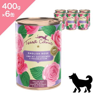 N[|聟6ʓP[Xypz TerraCanis eJjX t[j[ CObV[Y y 400g ×6 zEFbgt[h ʐH  lamb flower Wetfood grainfree Ki v~At[