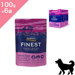 ���N�[�|�����聟�y���p�zFISH4DOGS �t�B�b�V��4�h�b�O �z���C�g�t�B�b�V���t���[�N �p�E�`�y100g×6�܁z Dog food ���K�i �v���~�A���t�[�h �z���C�g�t�B�b�V�� �T�[���� �O���C���t���[ �O���e