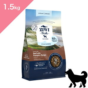 |Cg10{&N[|聟 ypz ZIWI peak X`[&hC hbOt[h r[t  y1.5kgz ZIWI Peak STEAMDRIED GRASS-FED Beef With Pumpkin Recipe FOR DOGS WEBs[N W[EB Ki v~
