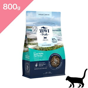 ���|�C���g10�{&�N�[�|�����聟 �ܖ�����2025/10/16 �ȍ~ �y�L�p�z ZIWI peak �X�`�[��&�h���C �L���b�g�t�[�h �t�B�b�V�� �y800g�z ZIWI Peak STEAM��DRIED WILD South Pacific Fish Recipe FOR CATS �W�E�B�s�[�N �W