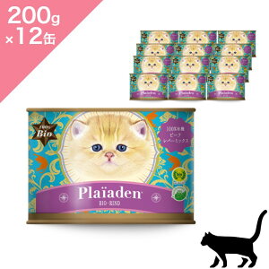 N[|L12ʓP[Xy Lp z Plaiaden vCA[f EFbgt[h 100%L@ r[t o[~bNX y 200g ×12 z Cat food Ki v~At[h Y w엿sgp r[t 