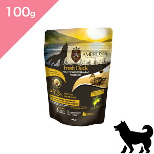 LINEN[|聟 ܖ 2026/3/22ȍ~ypz AMBROSIA AuVA HMN _bN y100gz Egv~At[h Ultra Premium Dog Food Duck Ki Tv 