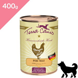 N[|聟ypz TerraCanis eJjX sA~[g `L y 400g zEFbgt[h ʐH { PureMeat Chicken Wetfood Grain-free Ki v~At[h OCt[