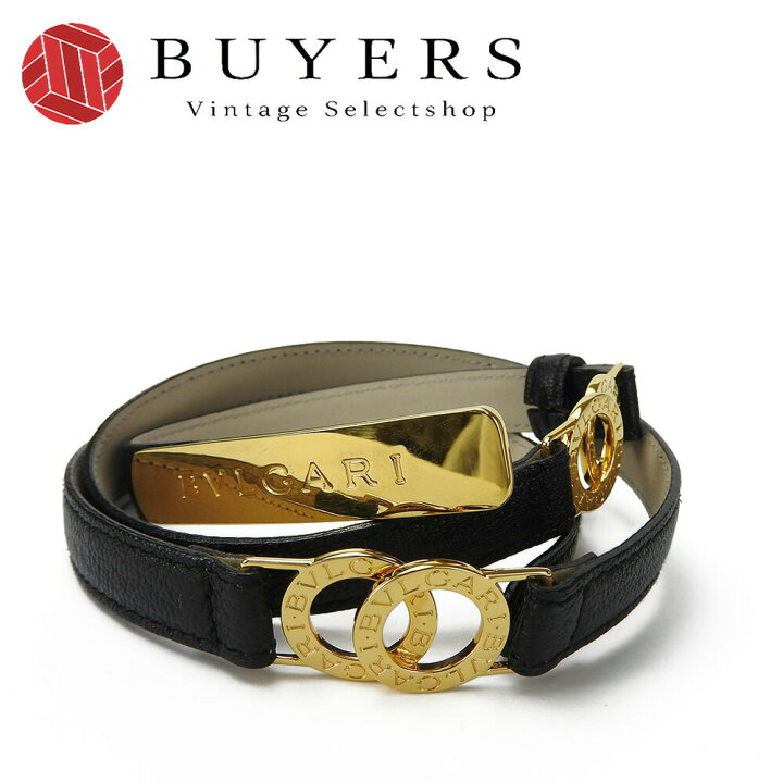 楽天市場】BVLGARI ブルガリ ベルト 革 レザー バックル ブラック 黒  