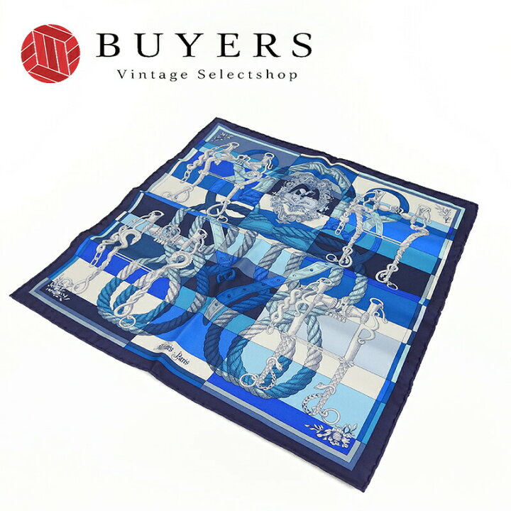 楽天市場】【中古】エルメス スカーフ カレ45 シルク100％ DELLA 
