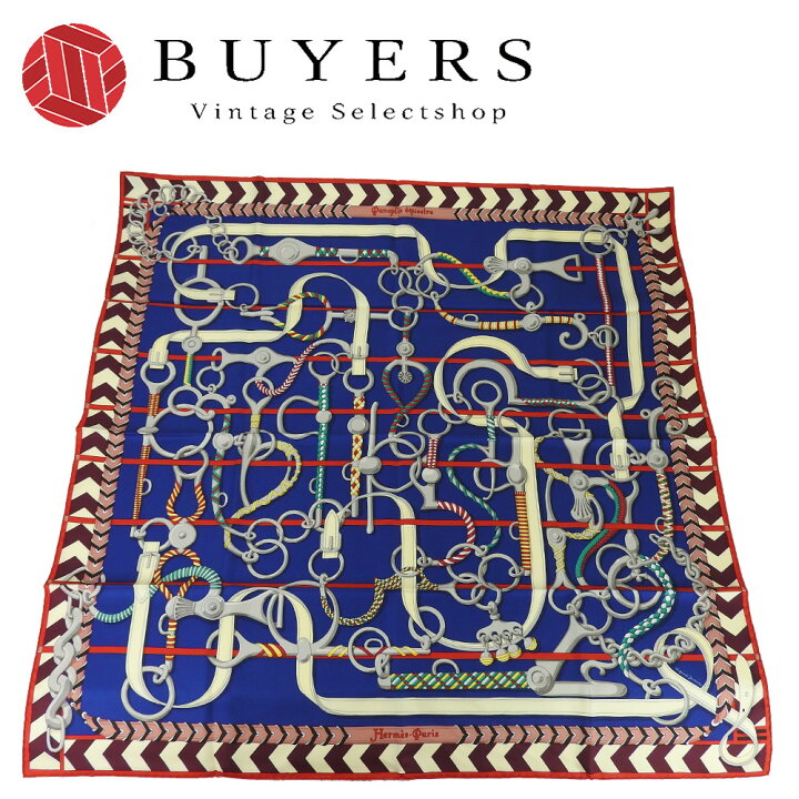 楽天市場】【中古】【未使用展示品】 エルメス スカーフ カレ90 シルク  