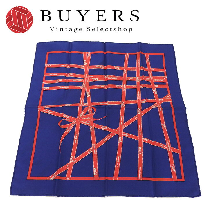 楽天市場】【中古】エルメス スカーフ カレ45 シルク100 