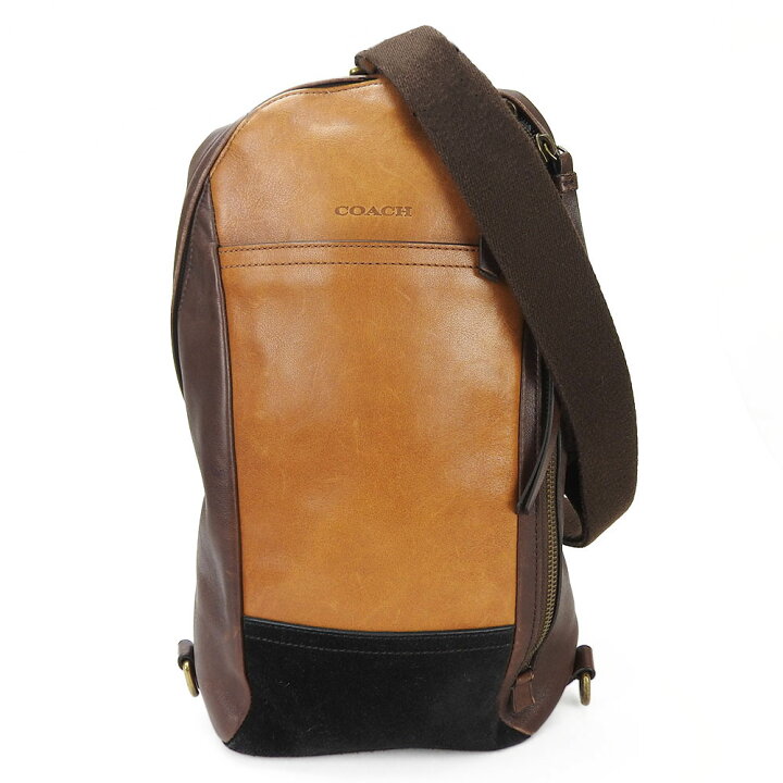 楽天市場】【中古】コーチ ボディバッグ 70796 ブラウン レザー 