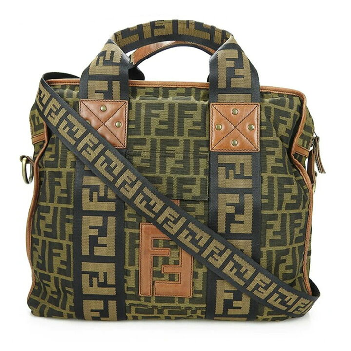 楽天市場】【中古】FENDI フェンディ 7VA158 2WAYハンドバッグ ズッカ  