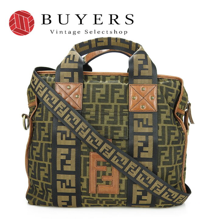 楽天市場】【中古】FENDI フェンディ 7VA158 2WAYハンドバッグ ズッカ 
