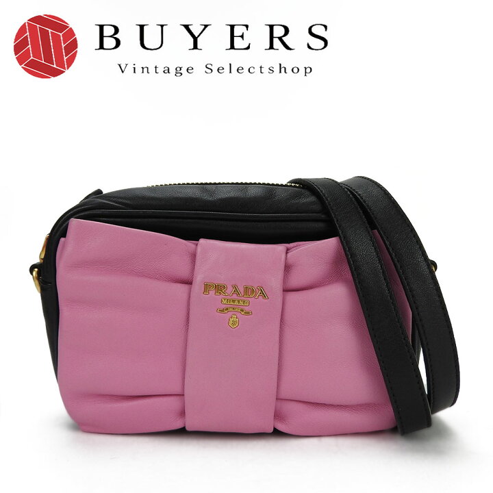 楽天市場】【中古】☆PRADA プラダ BP0166 リボンモチーフ ショルダー  